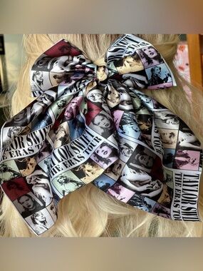 Taylor Swift The Eras Tour Satin Hair Bow Large Swiftie Gift Idea Coquette Bows